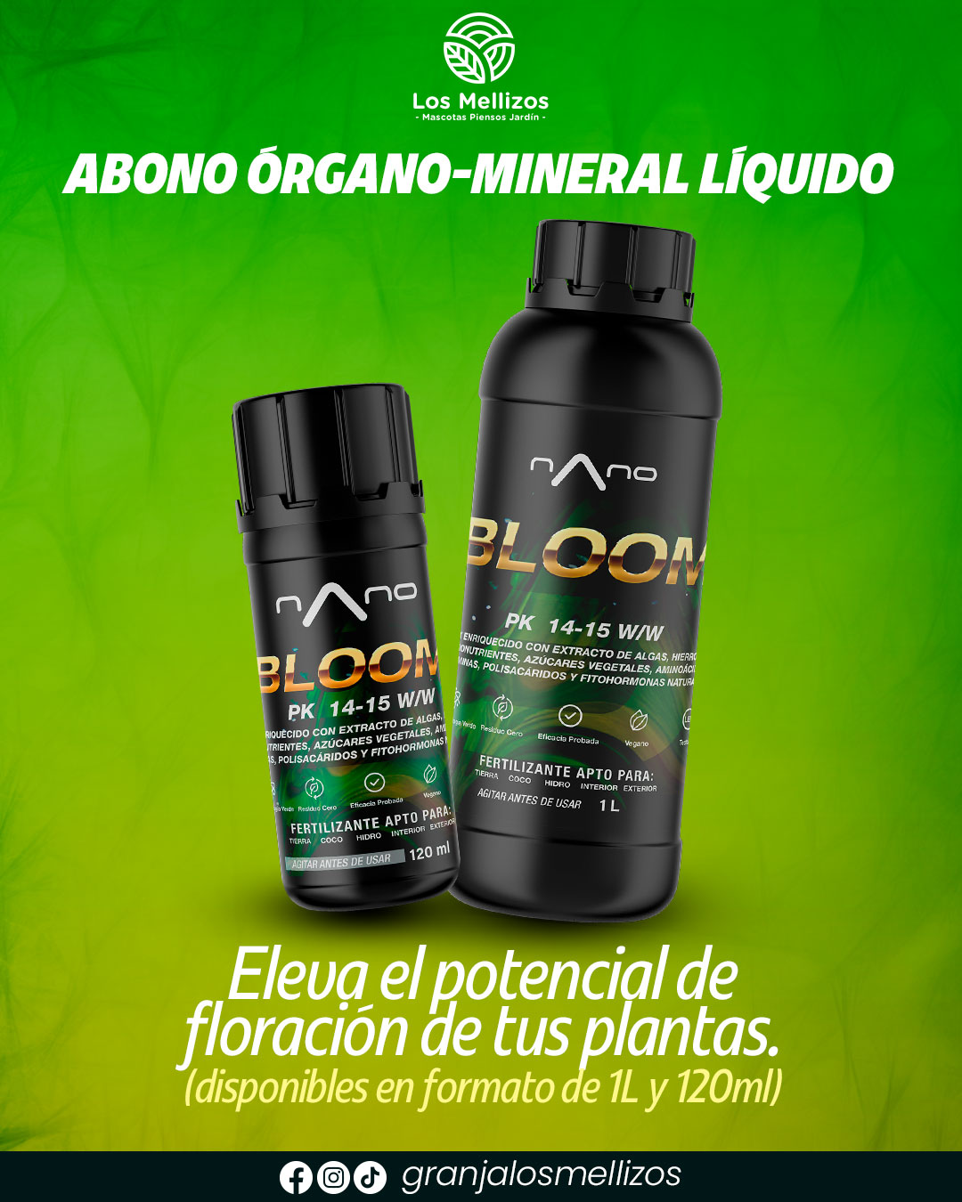 Nano Bloom disponible en LOS MELLIZOS