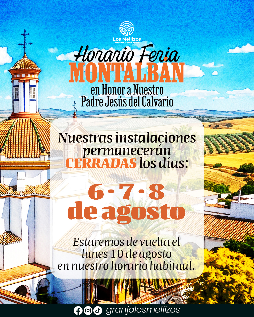Horario Feria Montalbán 2026