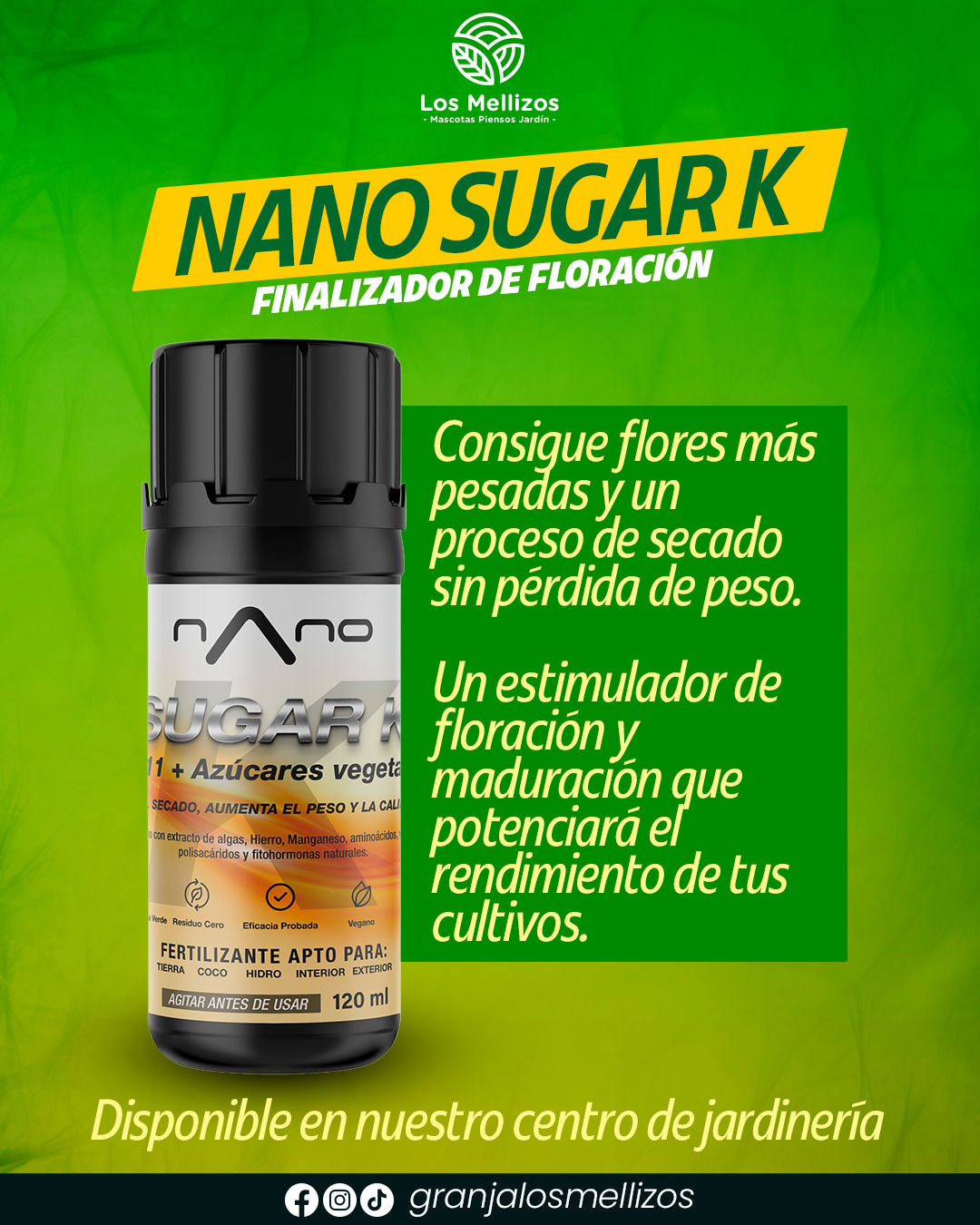 Nano Sugar K · Ya disponible en Los Mellizos
